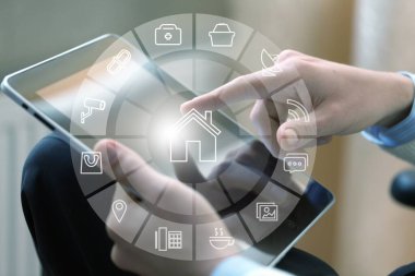 Dijital tablette dairesel geleceksel arayüz