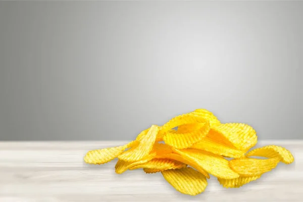 Patatas Fritas Aisladas Sobre Fondo Blanco Colección Imagen — Foto de Stock