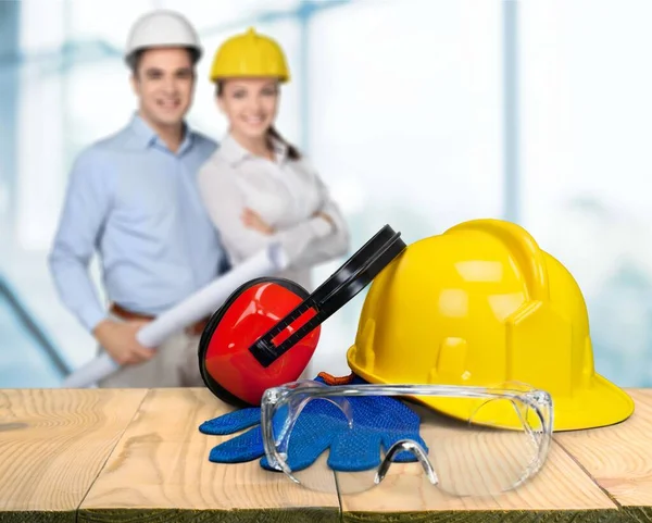 Business Engineer Contractor Who Contracts Supplies Consulting Working Job Construction — Stock Photo, Image