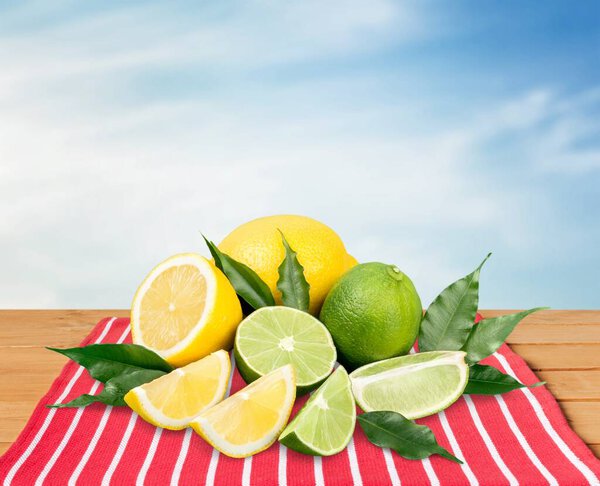 Citrus lime fruit isolated on white background cutout