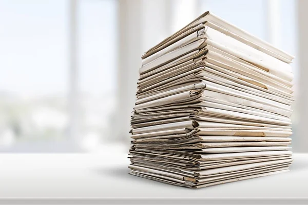 File Folders Documents White Table — Stock Photo, Image