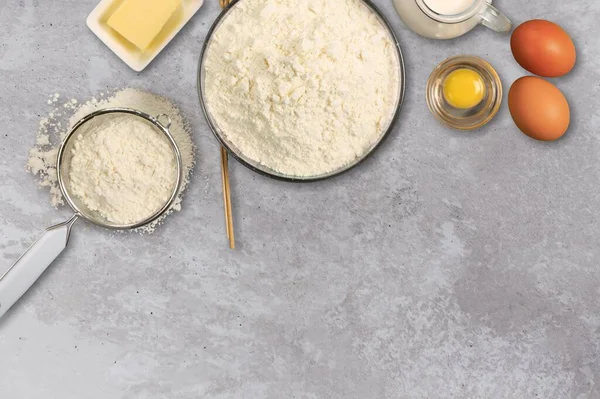 Christmas Ingredients Cooking Desk — Stock Photo, Image