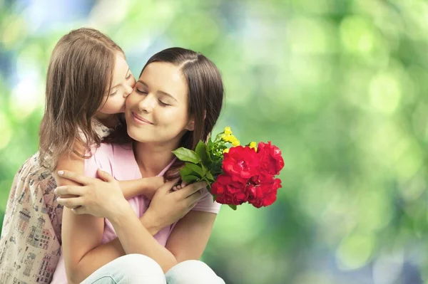 Happy Mother Daughter Together — Stock Photo, Image