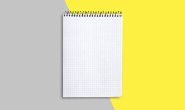 Asgari biçim boş not defteri.