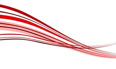 Kırmızı dijital duman grubunun girdap hareketi, soyut çizgi