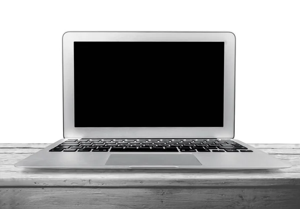 Laptop Lub Notebook Pustym Ekranem — Zdjęcie stockowe