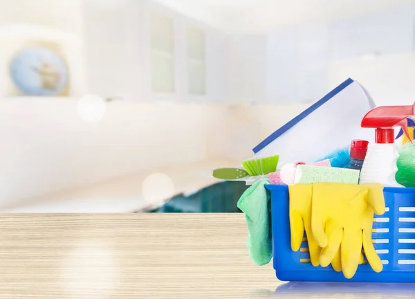 Cleaning Supplies Kitchen — Stock Photo, Image