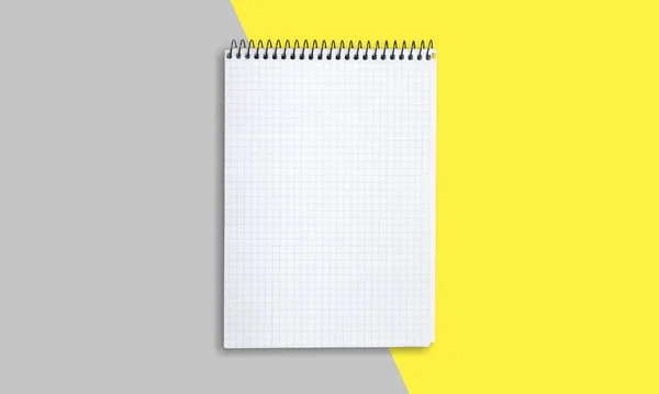 Minimal Style Blank White Note Pad — Stock Photo, Image