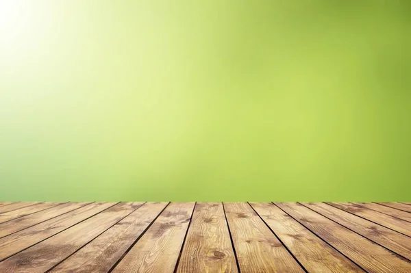 Abstract Blurred Nature Background Brown Blank Wooden Tabletop — Stock Photo, Image