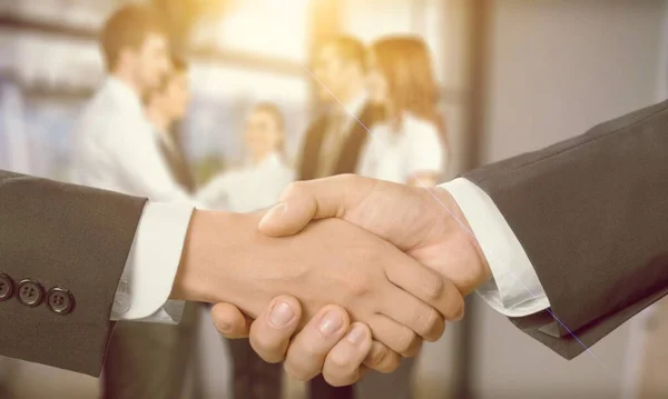 Business People Hands Shake Partnership Success Shake Hand Concept — Stock Photo, Image
