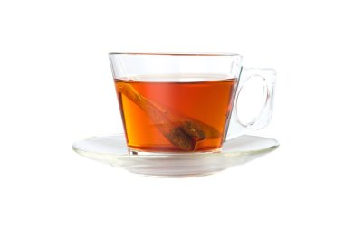 Çuval uçlu bir bardak çay.