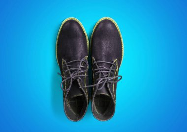 Hollanda, Hollanda, Amsterdam, Volendam, Marken, kendi metin alanınız için mavi arkaplanda tıkanıyor