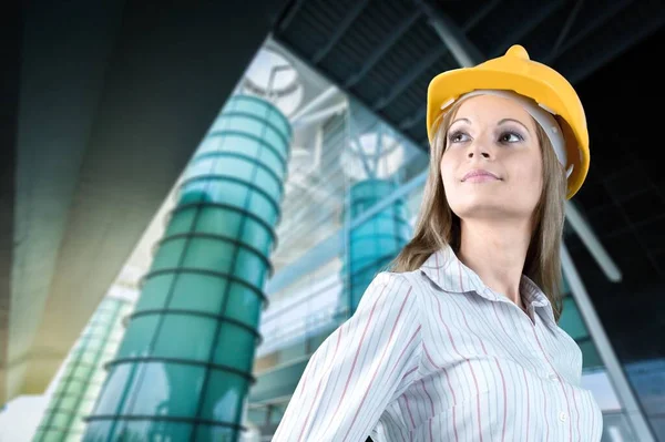 Siła Kobiet Pracujących Przemyśle — Zdjęcie stockowe