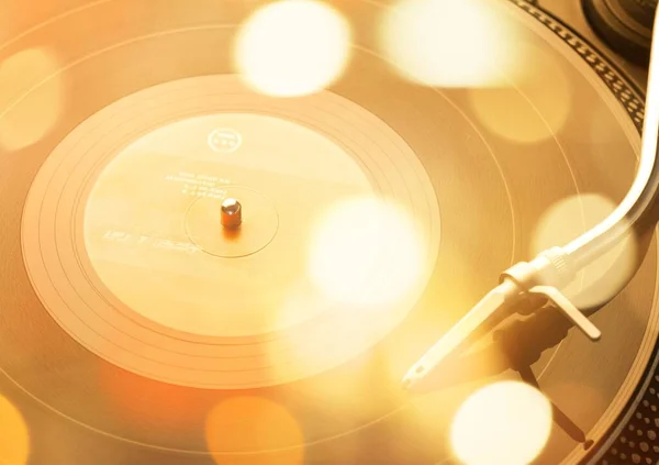 Vintage Vinyl Record Player Tape Measure — Stock Photo, Image