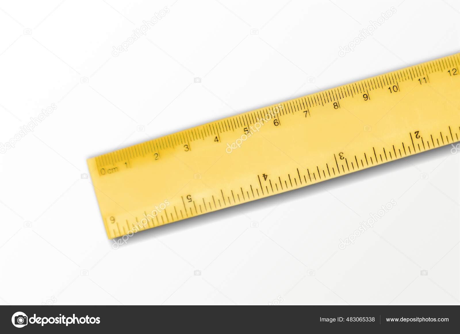Classic School Office Wooden Ruler Measure School Tool — Stock Photo ...