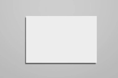 Şirket markalaşması için boş beyaz kağıt dergisi.