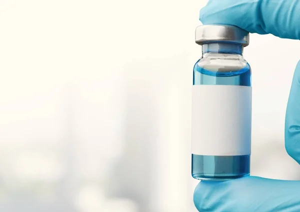 Covid Vakcinával Ellátott Injekciós Üvegeket Világszerte Alkalmazzák Koronaoltási Központokban — Stock Fotó