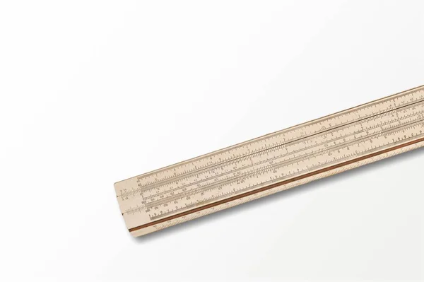 Classic School Office Wooden Ruler Measure School Tool — Stock Photo, Image