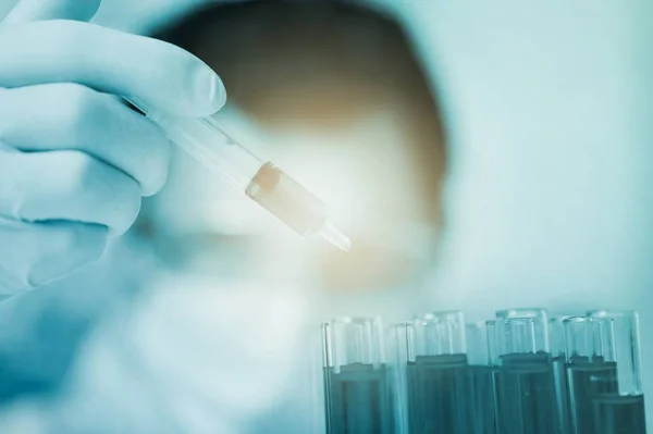 Forskare Forskar Vacciner Mot Virus Laboratoriet För Medicinsk Vetenskap — Stockfoto