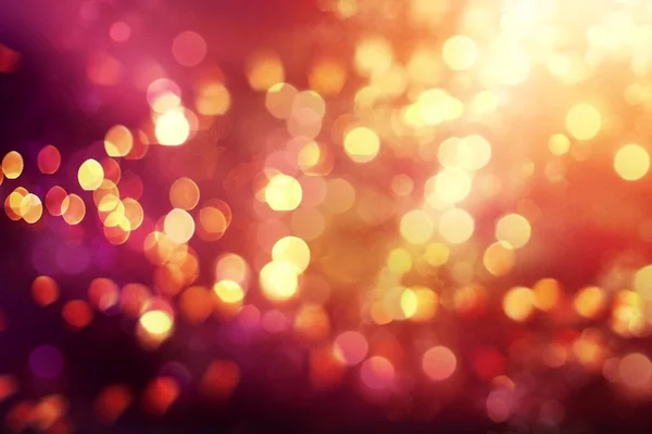 Beautiful Natural Bokeh Bright Colored Lights Vintage Magic Background — Stock Photo, Image