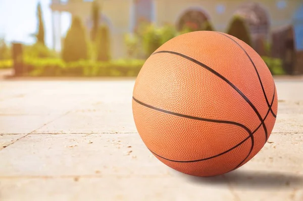 Bola Basket Oranye Konsep Olahraga — Stok Foto