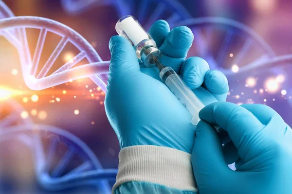 Наука Біотехнологія Днк Ілюстрація Вакцина — стокове фото