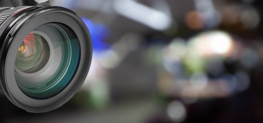 Kamera lensi, profesyonel video montajı