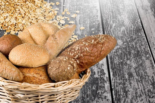 Zdrowy Chleb Gryczany Bezglutenowy Biurku — Zdjęcie stockowe
