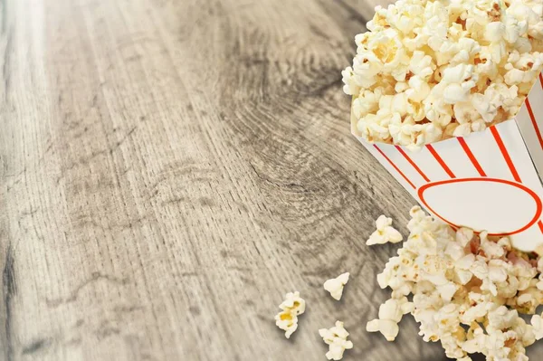 Rückgang Der Leckeren Frittierten Popcorn Set — Stockfoto