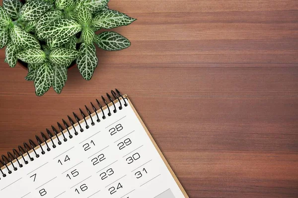 2021年のテアオフカレンダー 各日付の計画 割り当て 管理のためのデスクトップカレンダー — ストック写真