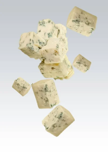 フレッシュおいしい健康的なチーズキューブセット — ストック写真