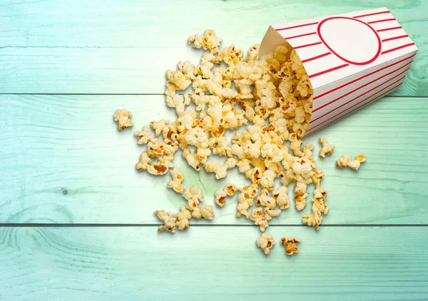 Rückgang Der Leckeren Frittierten Popcorn Set — Stockfoto