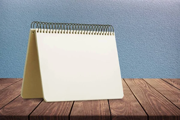 Blank White Sketchbook Desktop Calendar Reminder Cultural Event — Stock Photo, Image