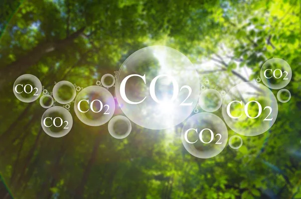 Abstract Background Nature Co2 Pollution — Stock Photo, Image