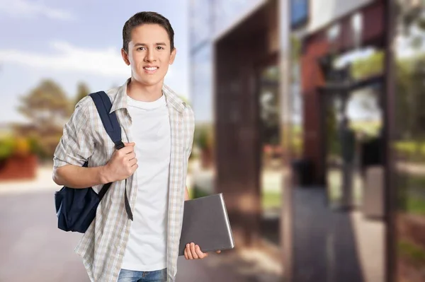 Glücklicher Und Erfolgreicher Student — Stockfoto