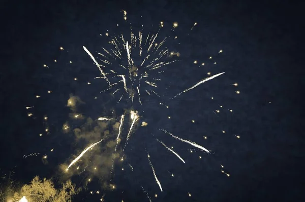 Fireworks Night Sky — Stock Photo, Image