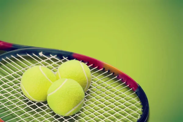 Tennis Racket Balls Isolated Background — Stock Photo, Image