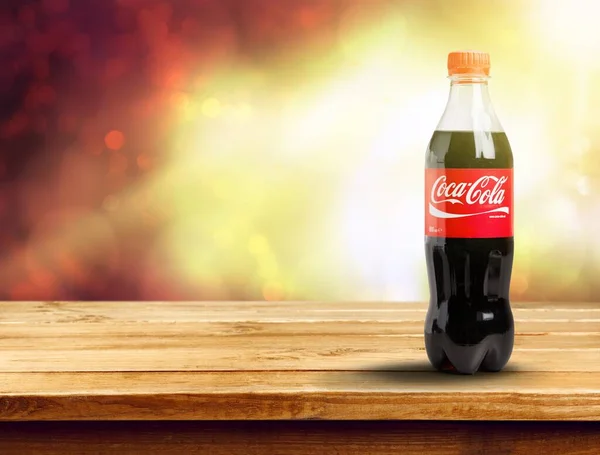Coca Cola Bottiglia Sfondo Primo Piano — Foto Stock