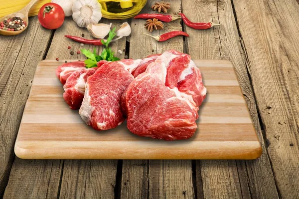 Свежее Мясо Овощи Приготовления Пищи — стоковое фото