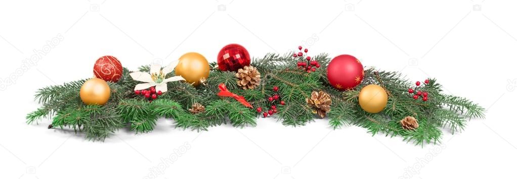 Red. Christmas. Christmas Decoration Holiday Decorations Isolated on White Background