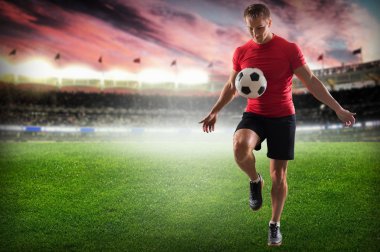 Soccer, player, sports. clipart