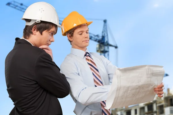 Construcción, Arquitecto, Ingeniero . — Foto de Stock