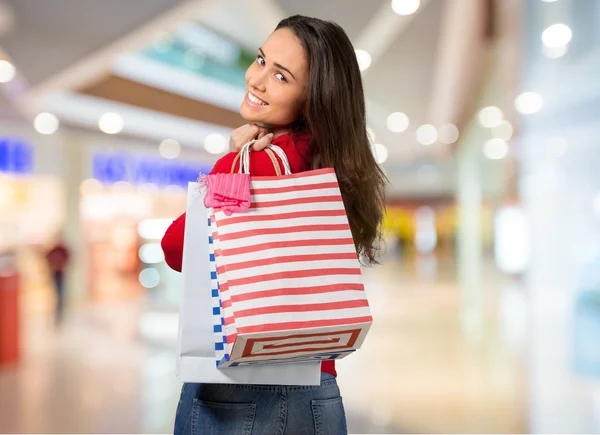 Einkaufen, Kreditkarte, Frauen. — Stockfoto