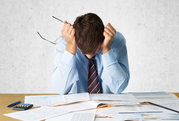 Emotionell Stress, konkurs, finans. — Stockfoto