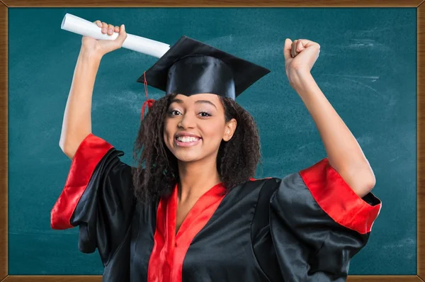 Graduação, Diploma, Universidade . — Fotografia de Stock