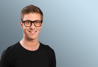 Erkekler, portre, gülümseyen.