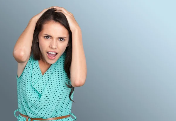 Vrouwen, verdriet, vrolijk. — Stockfoto