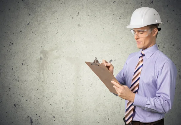 Inspector, osha, Clipboard. — Stock Photo, Image