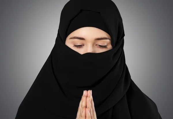 Hijab, Nahaufnahme, isoliert. — Stockfoto