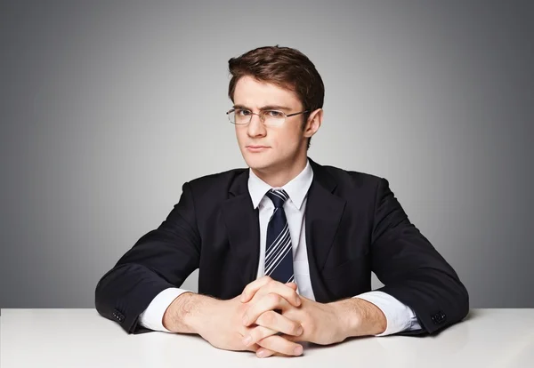 Entrevista, trabajo, serio . — Foto de Stock